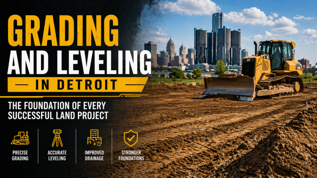 Grading and Leveling in Detroit: The Foundation of Every Successful Land Project